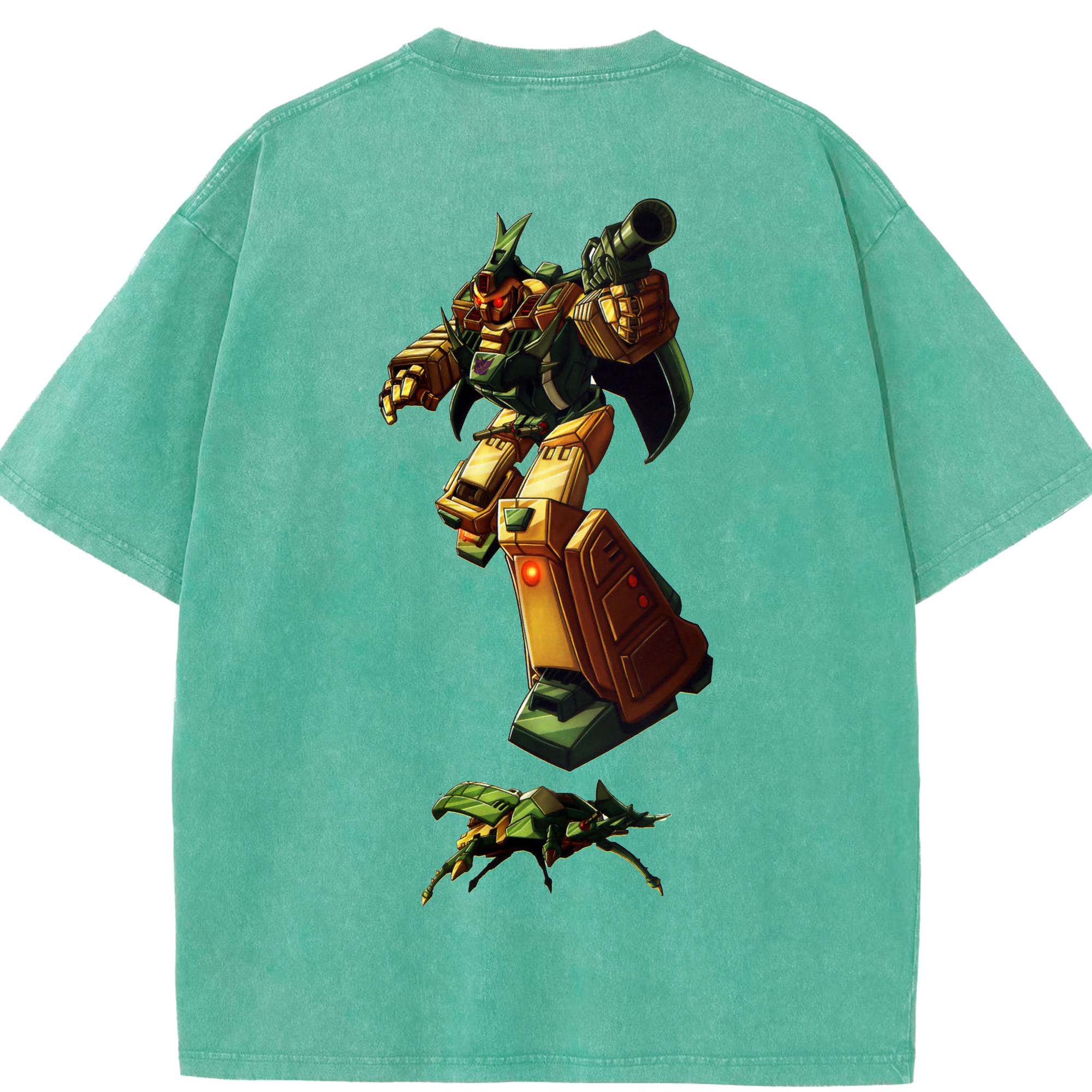（画像用）  綿100% ヴィンテージ風 半袖Tシャツ（背面プリント）